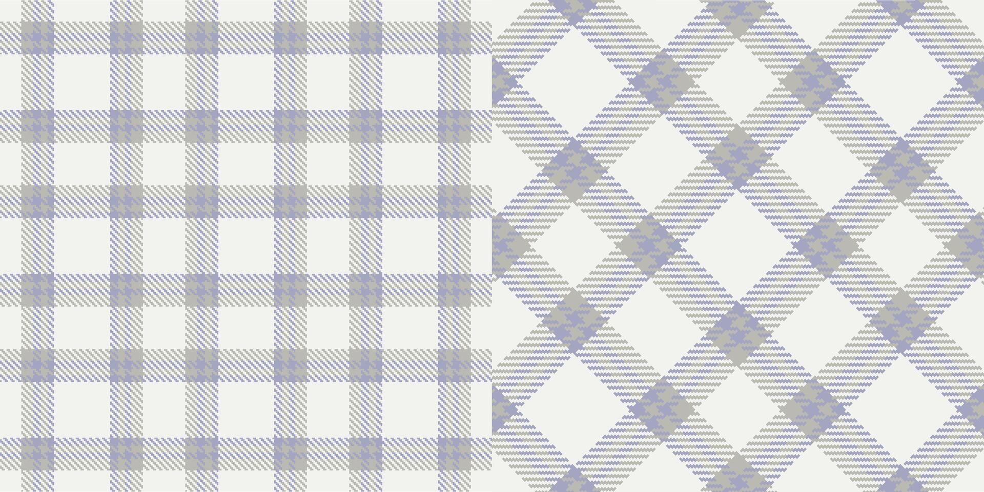 checkered pattern or plaid pattern in brown and white. Tartan, textured seamless twill for flannel shirts, duvet covers, other autumn winter textile mills. Format vector