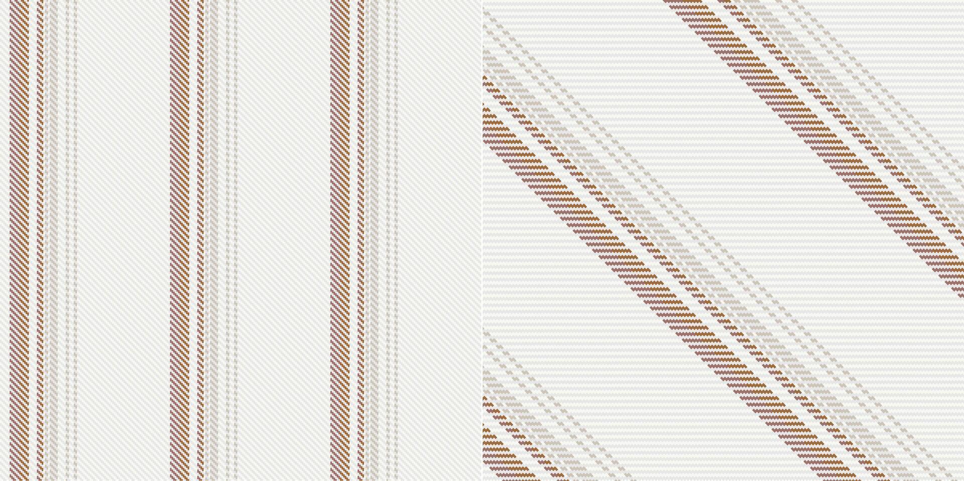 checkered pattern or plaid pattern in brown and white. Tartan, textured seamless twill for flannel shirts, duvet covers, other autumn winter textile mills. Format vector