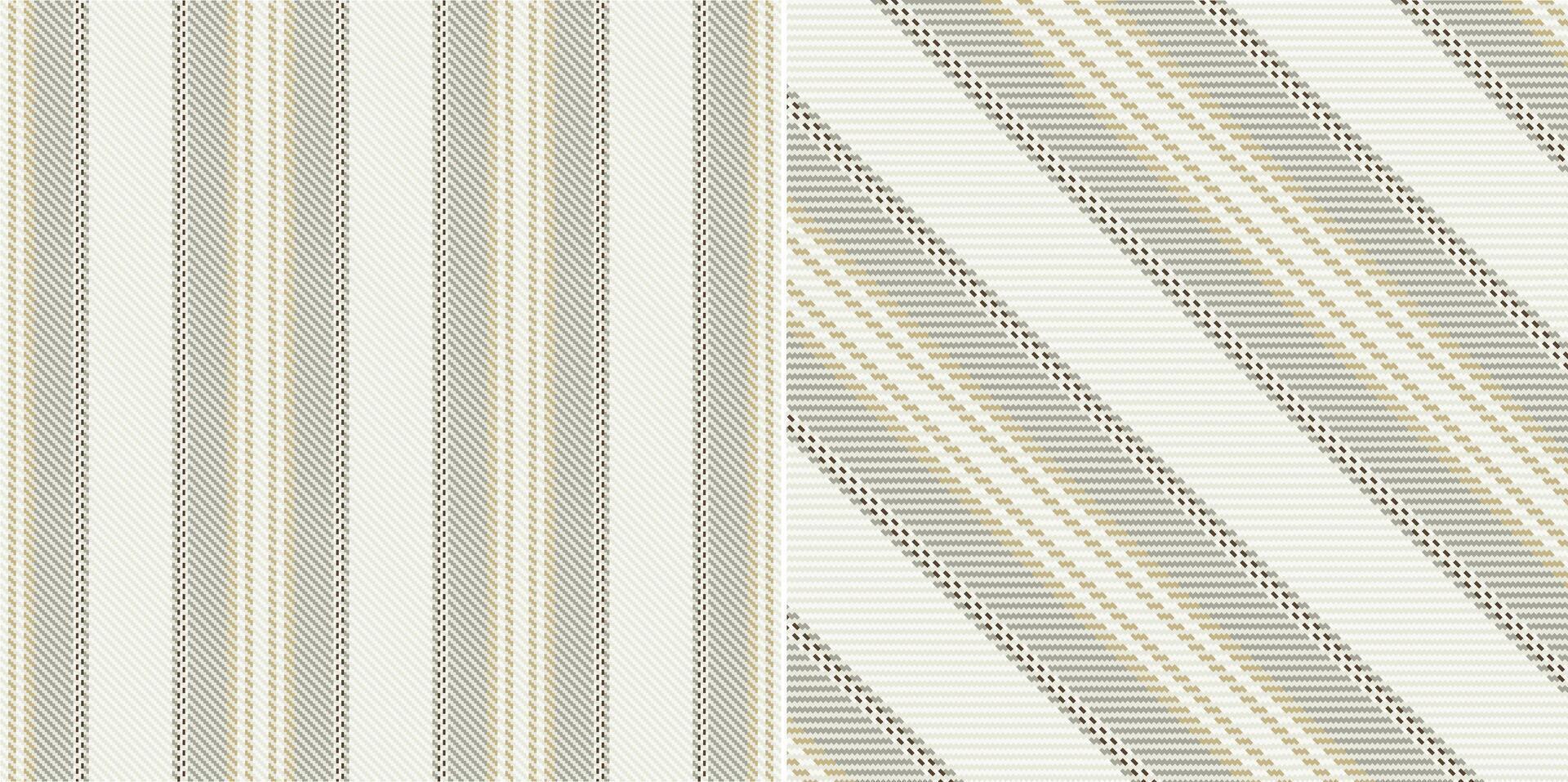 checkered pattern or plaid pattern in brown and white. Tartan, textured seamless twill for flannel shirts, duvet covers, other autumn winter textile mills. Format vector