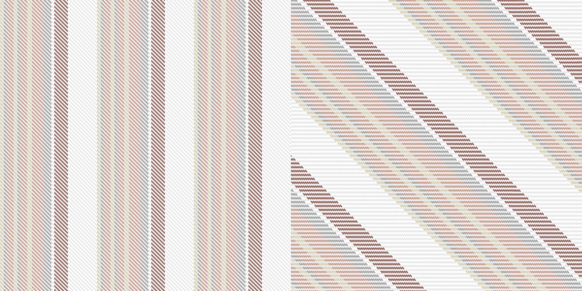 checkered pattern or plaid pattern in brown and white. Tartan, textured seamless twill for flannel shirts, duvet covers, other autumn winter textile mills. Format vector