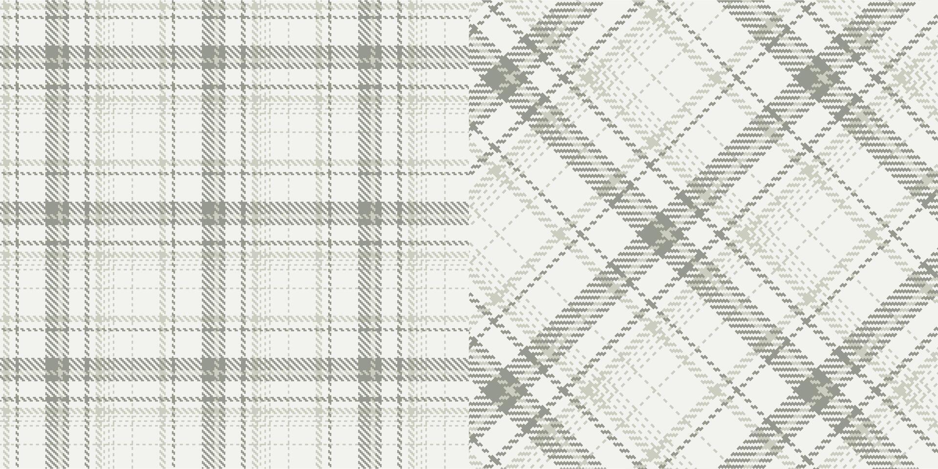 checkered pattern or plaid pattern in brown and white. Tartan, textured seamless twill for flannel shirts, duvet covers, other autumn winter textile mills. Format vector