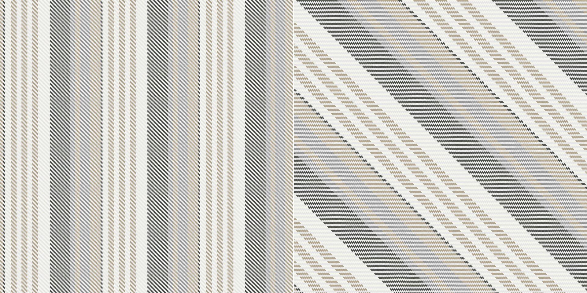 checkered pattern or plaid pattern in brown and white. Tartan, textured seamless twill for flannel shirts, duvet covers, other autumn winter textile mills. Format vector