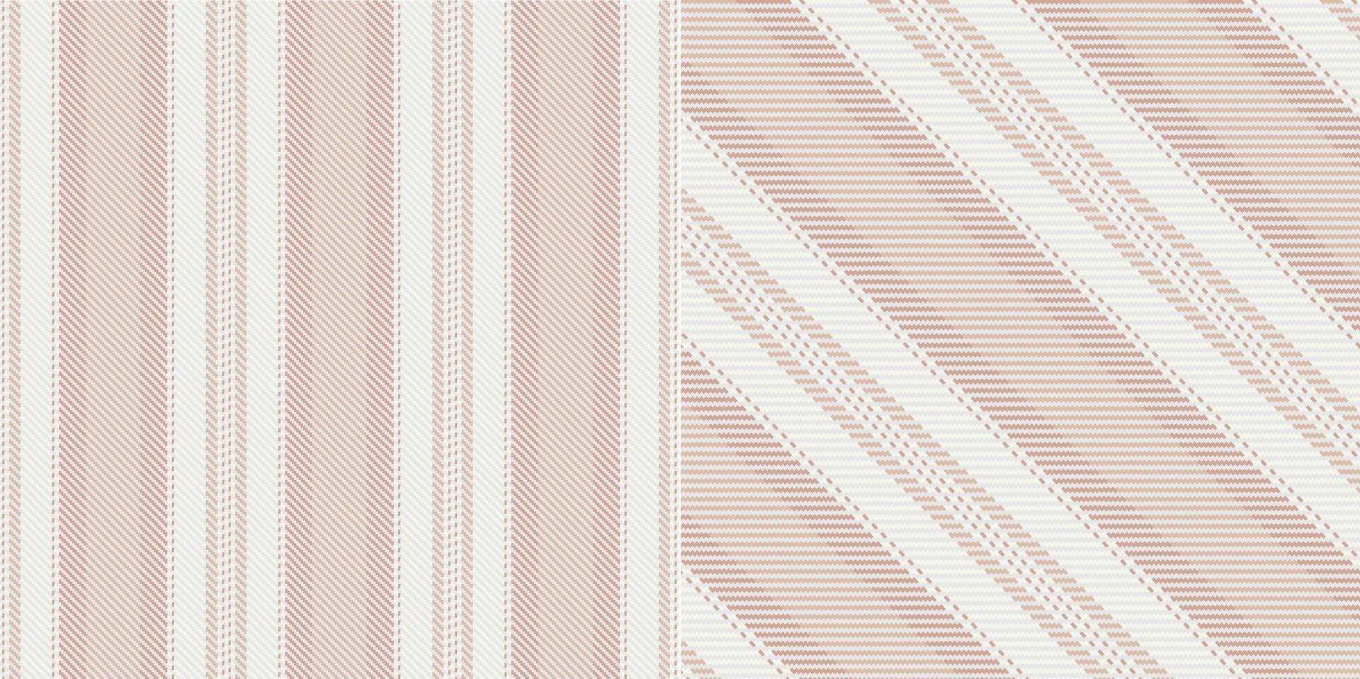 checkered pattern or plaid pattern in brown and white. Tartan, textured seamless twill for flannel shirts, duvet covers, other autumn winter textile mills. Format vector