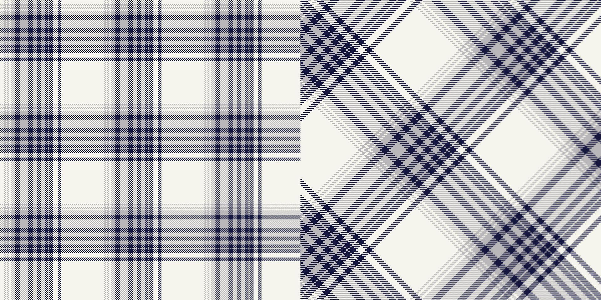 checkered pattern or plaid pattern in brown and white. Tartan, textured seamless twill for flannel shirts, duvet covers, other autumn winter textile mills. Format vector
