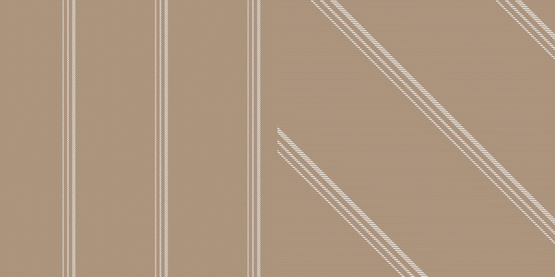 checkered pattern or plaid pattern in brown and white. Tartan, textured seamless twill for flannel shirts, duvet covers, other autumn winter textile mills. Format vector