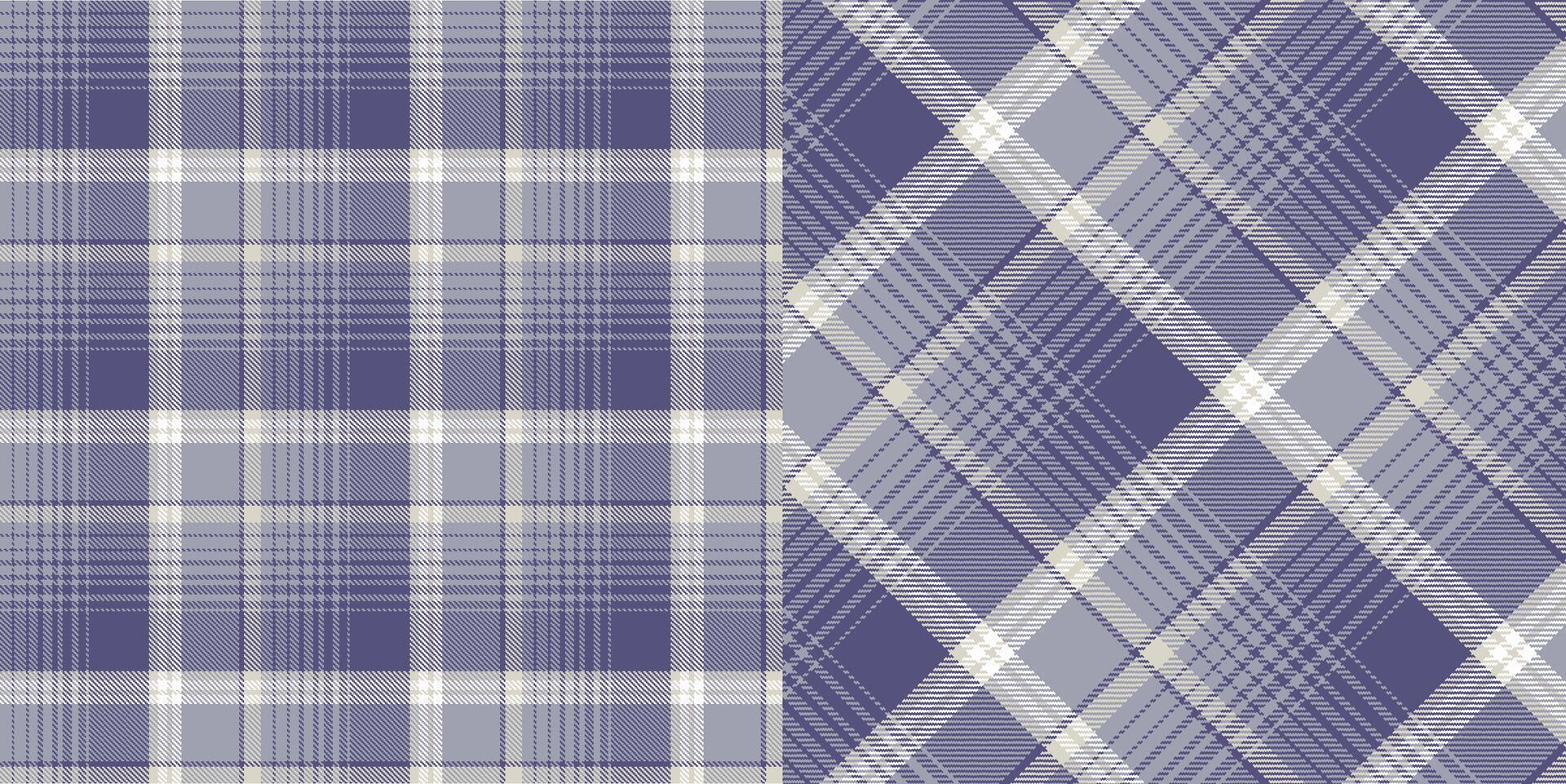checkered pattern or plaid pattern in brown and white. Tartan, textured seamless twill for flannel shirts, duvet covers, other autumn winter textile mills. Format vector