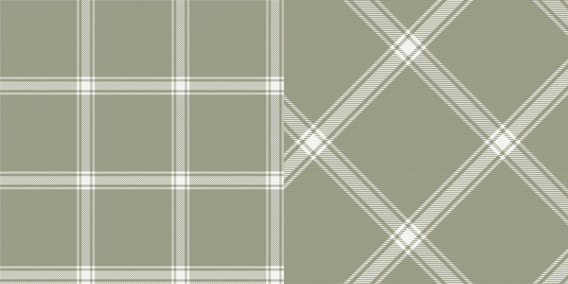 checkered pattern or plaid pattern in brown and white. Tartan, textured seamless twill for flannel shirts, duvet covers, other autumn winter textile mills. Format vector