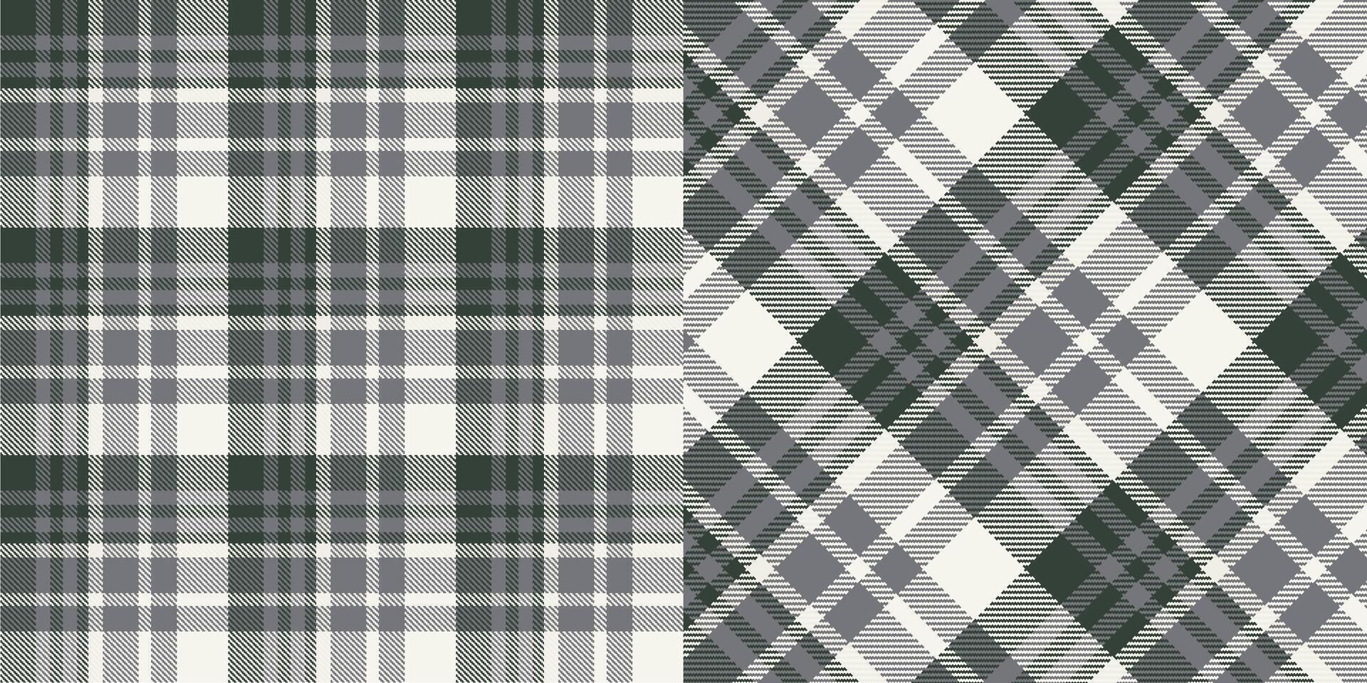 checkered pattern or plaid pattern in brown and white. Tartan, textured seamless twill for flannel shirts, duvet covers, other autumn winter textile mills. Format vector