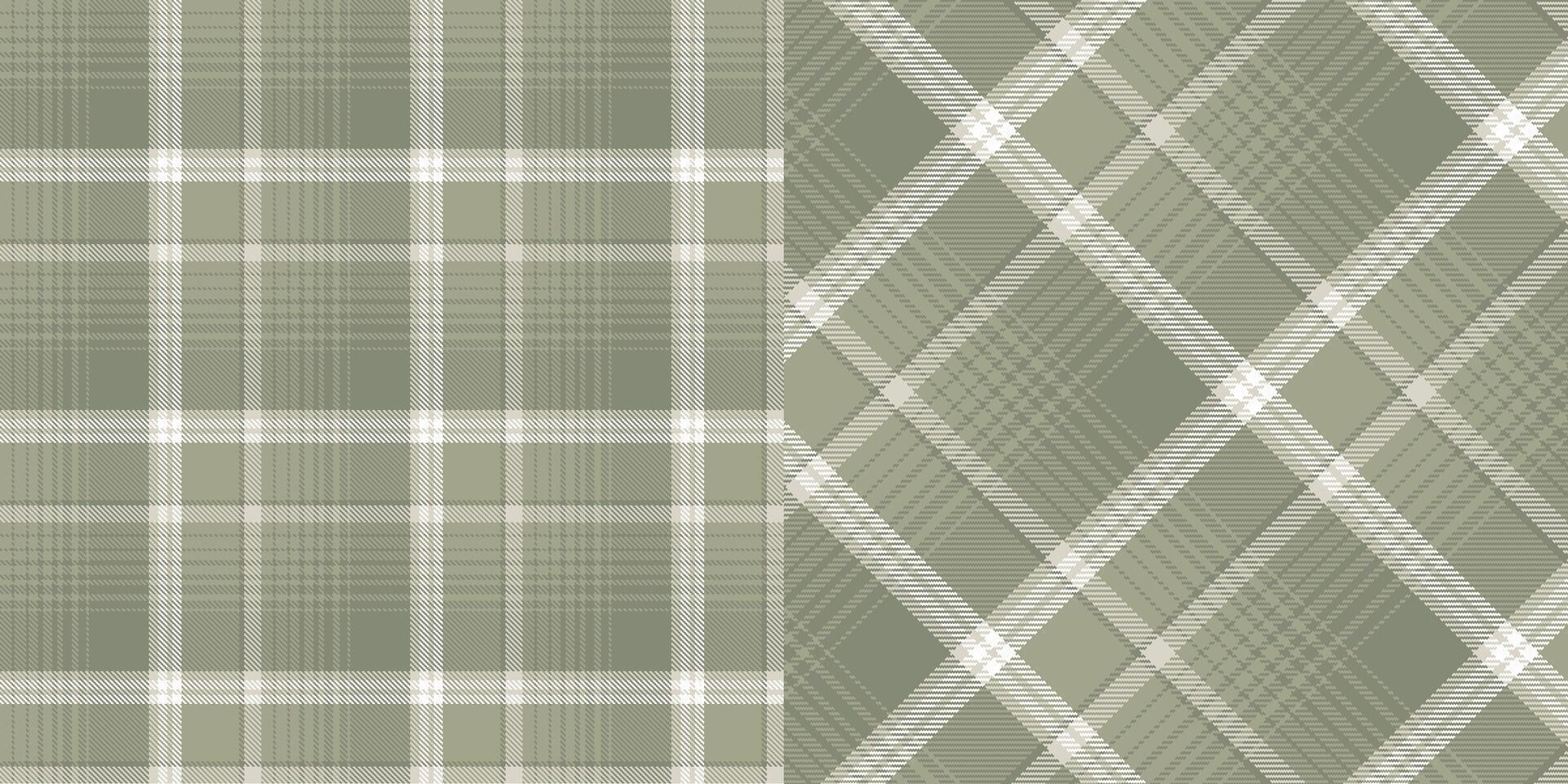 checkered pattern or plaid pattern in brown and white. Tartan, textured seamless twill for flannel shirts, duvet covers, other autumn winter textile mills. Format vector