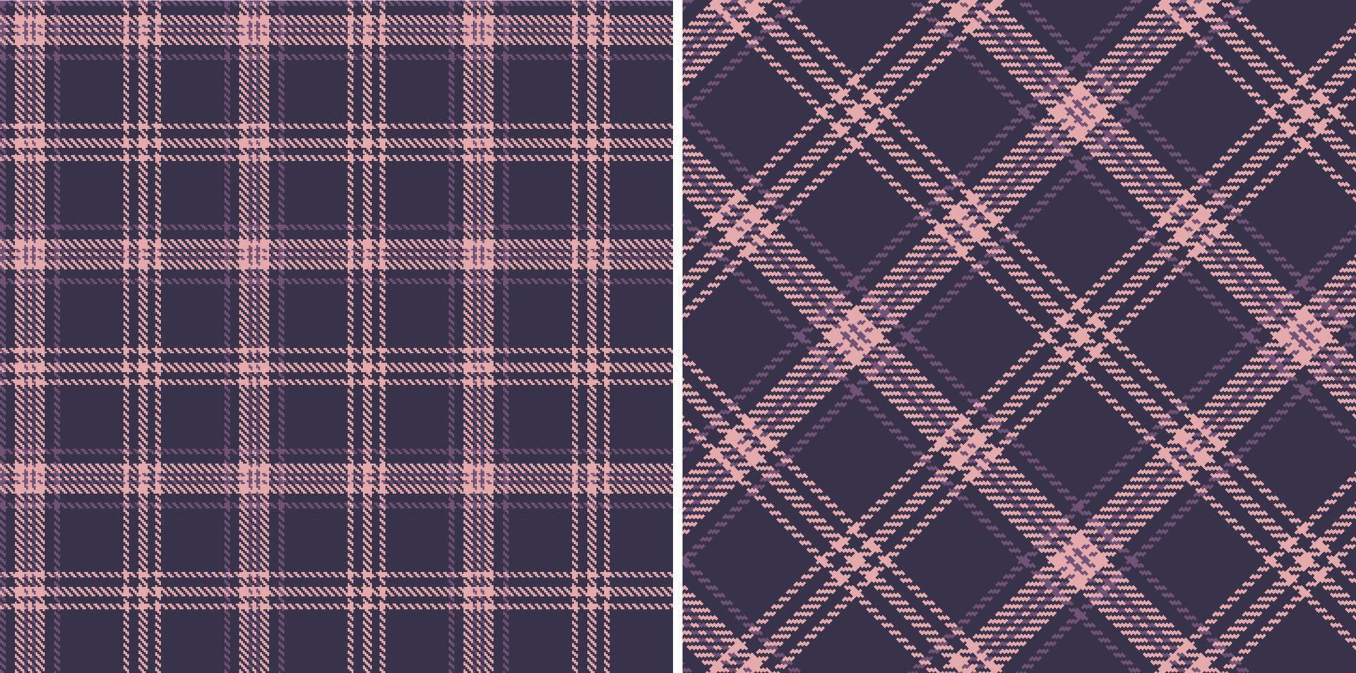checkered pattern or plaid pattern in brown and white. Tartan, textured seamless twill for flannel shirts, duvet covers, other autumn winter textile mills. Format vector