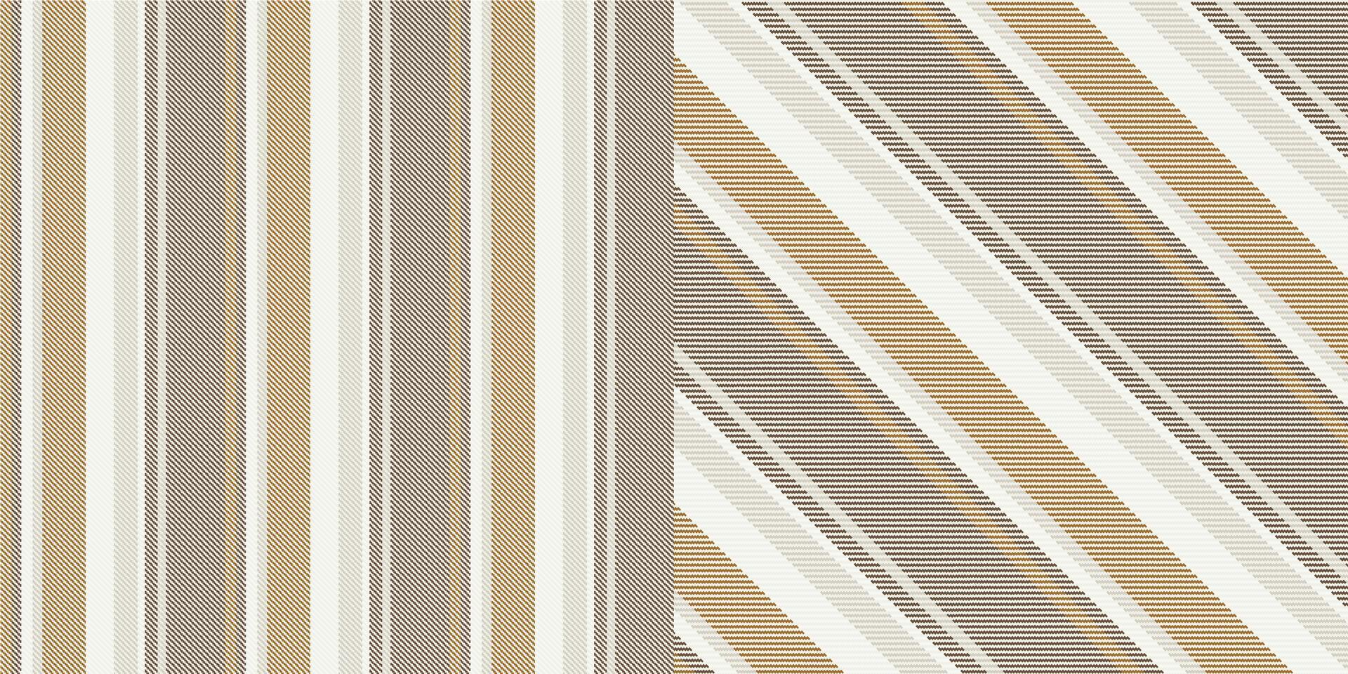 checkered pattern or plaid pattern in brown and white. Tartan, textured seamless twill for flannel shirts, duvet covers, other autumn winter textile mills. Format vector