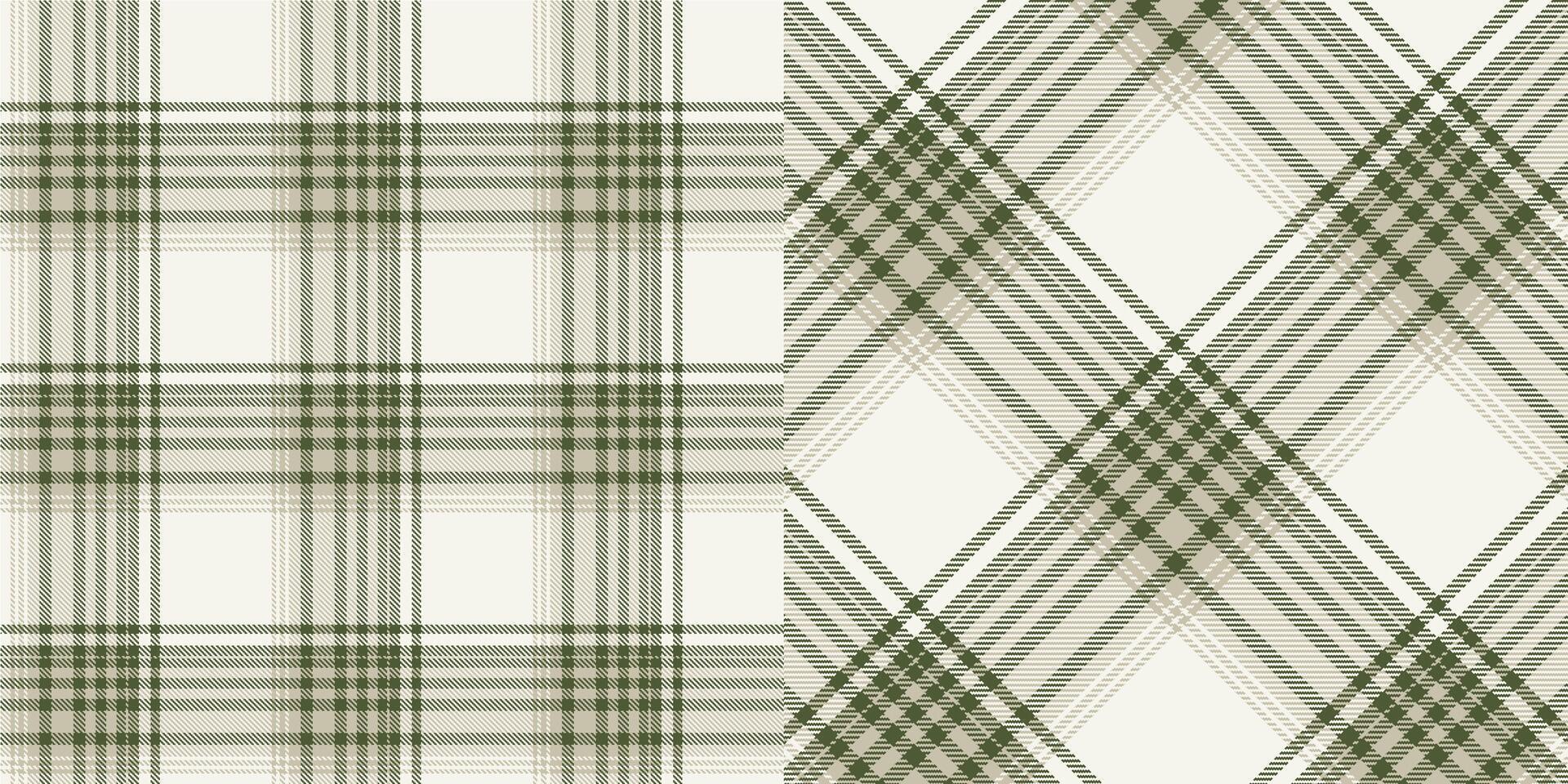 checkered pattern or plaid pattern in brown and white. Tartan, textured seamless twill for flannel shirts, duvet covers, other autumn winter textile mills. Format vector