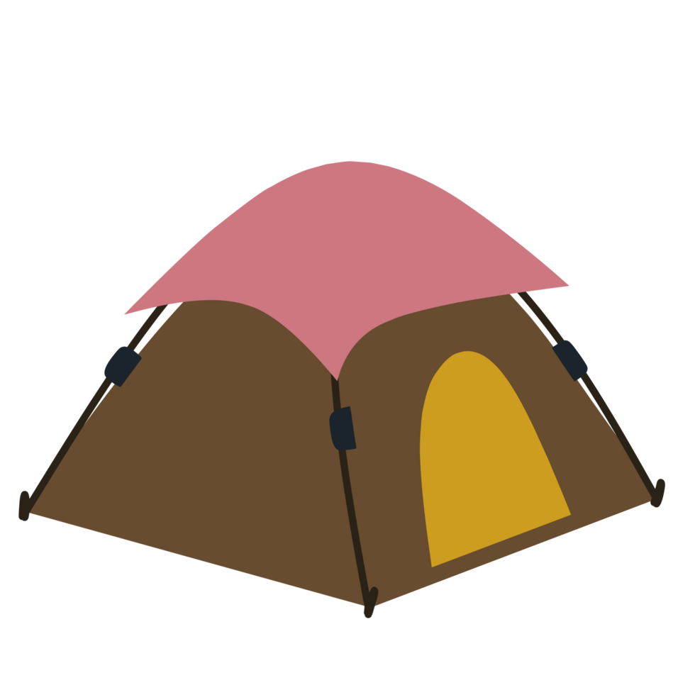 Summer camping tent png