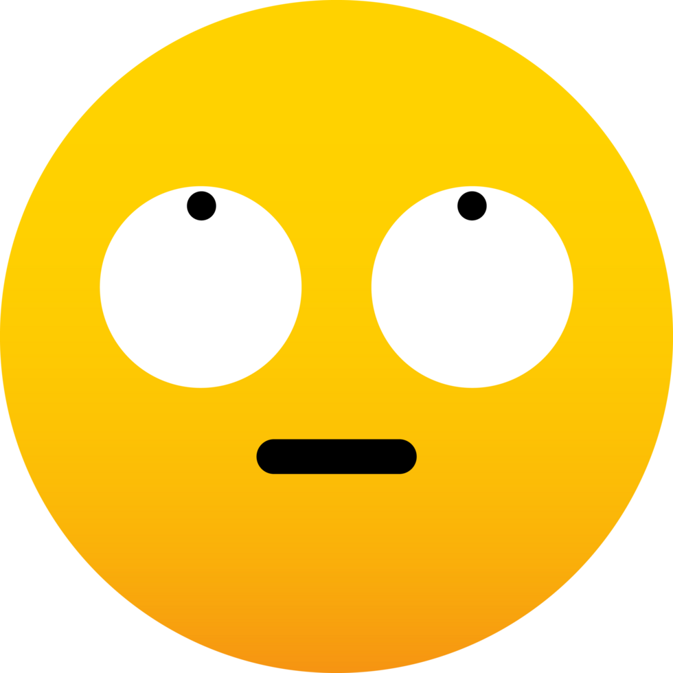 Eye Roll face emoji png