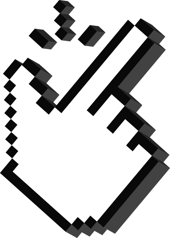 easy to use hand finger 3D pixel icon. Unique style Emoji icons collection. png