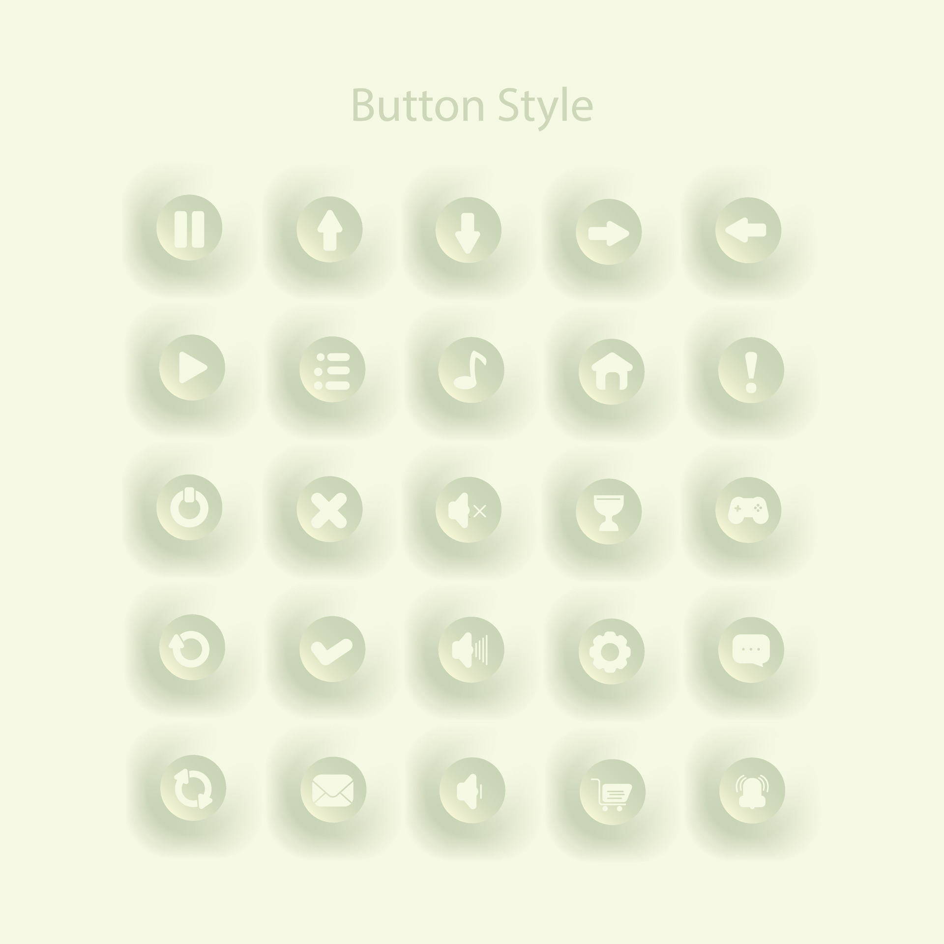 Button styles are used for various graphic design purposes, web design