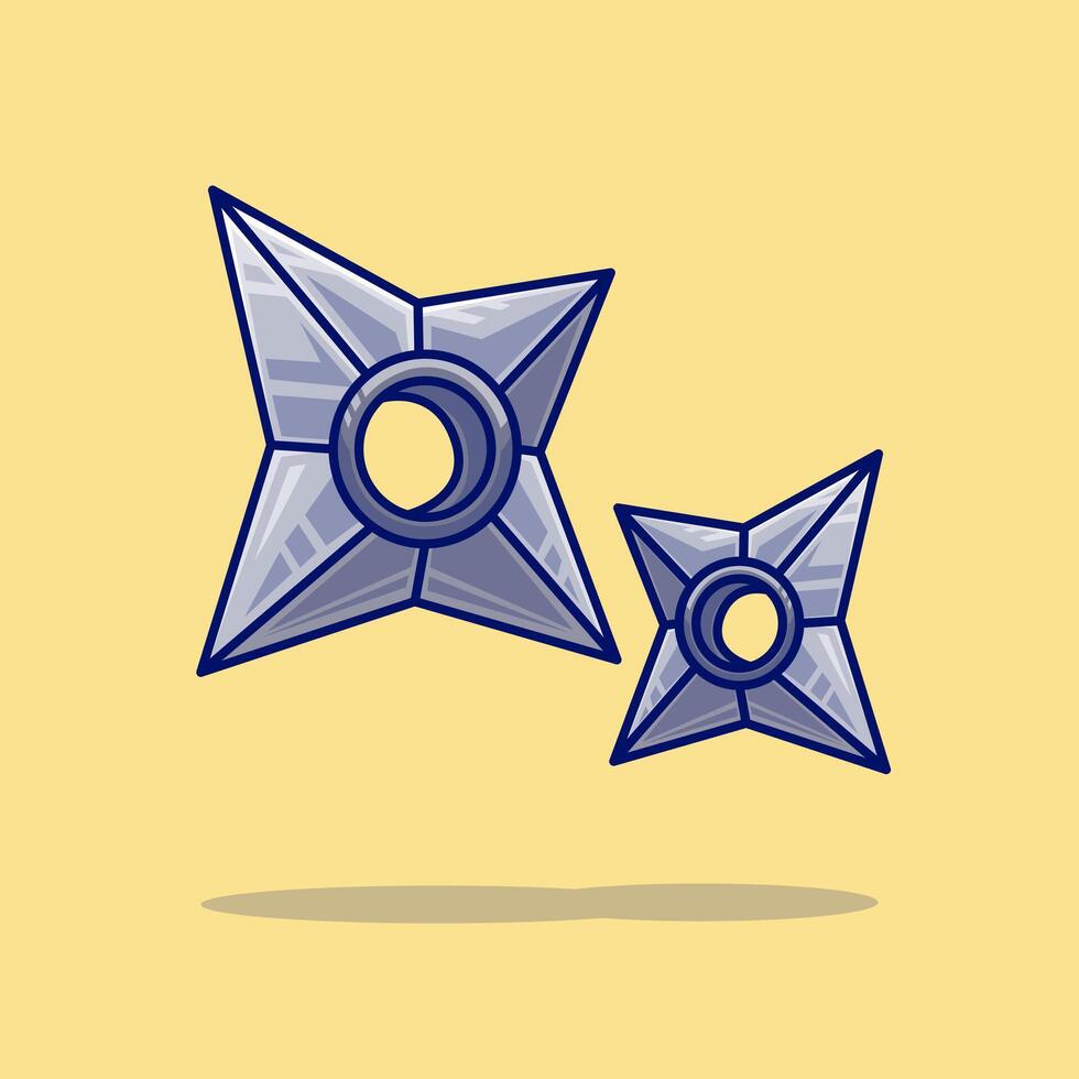 Shuriken Ninja Cartoon vector