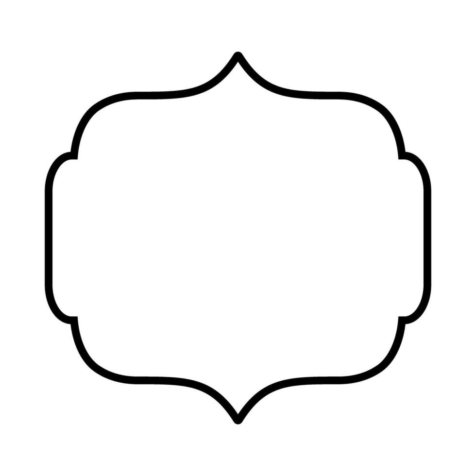 Vintage frame icon. Tag illustration sign. label symbol. vector