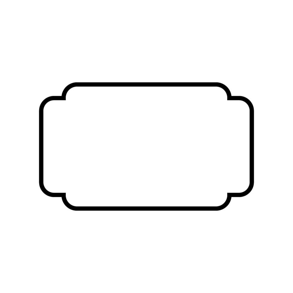 Vintage frame icon. Tag illustration sign. label symbol. vector