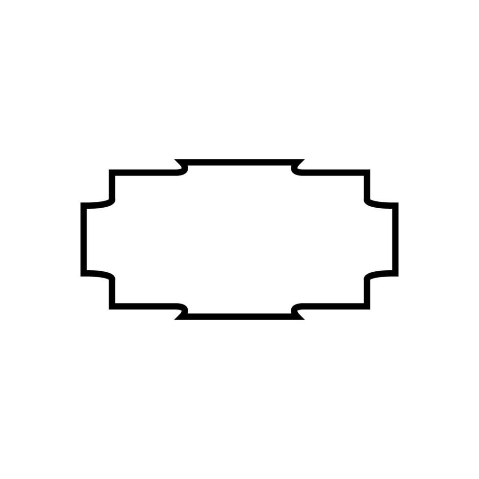 Vintage frame icon. Tag illustration sign. label symbol. vector