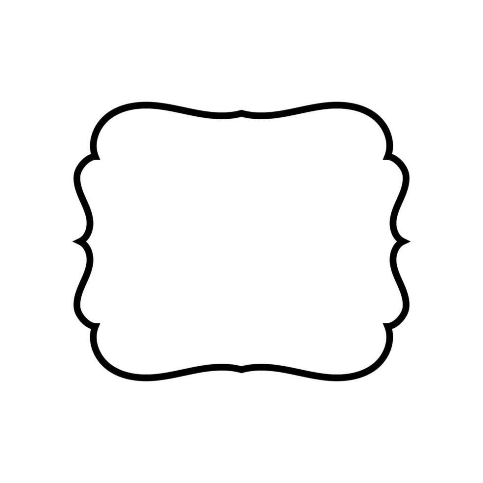 Vintage frame icon. Tag illustration sign. label symbol. vector
