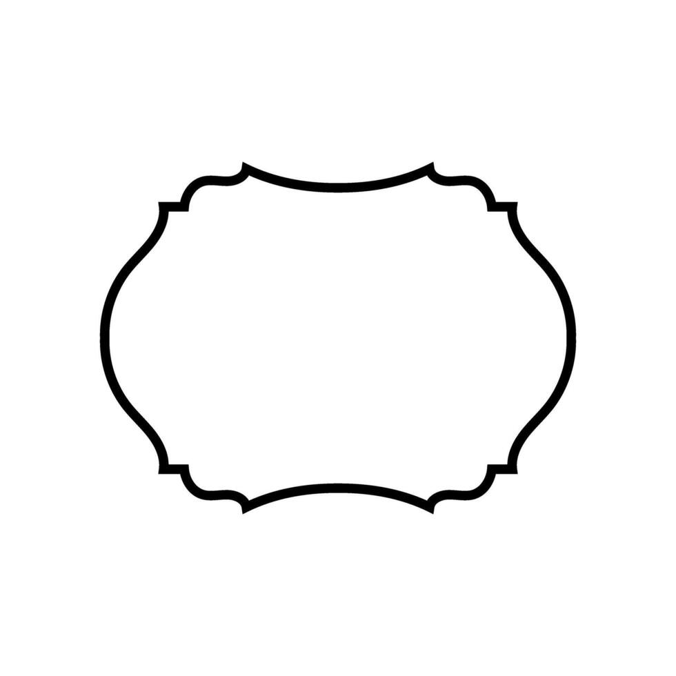 Vintage frame icon. Tag illustration sign. label symbol. vector