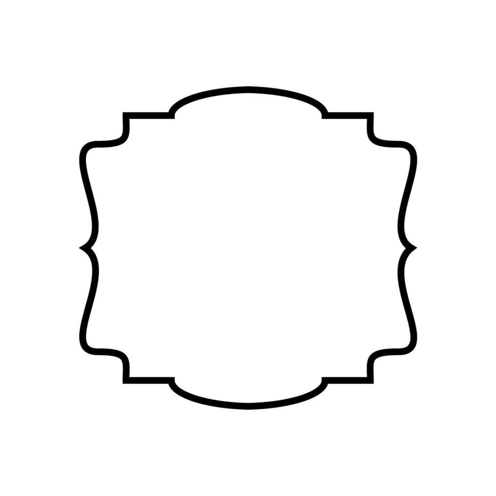 Vintage frame icon. Tag illustration sign. label symbol. vector