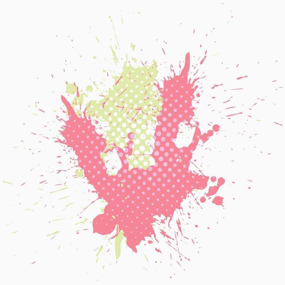 Abstract colorful splash, brush background . vector