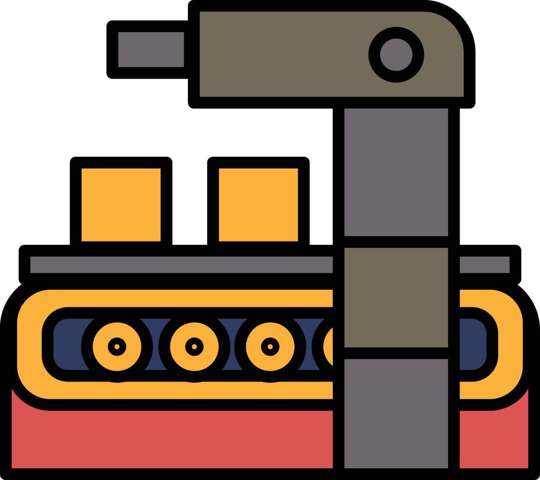 A machine with a black and white design vector
