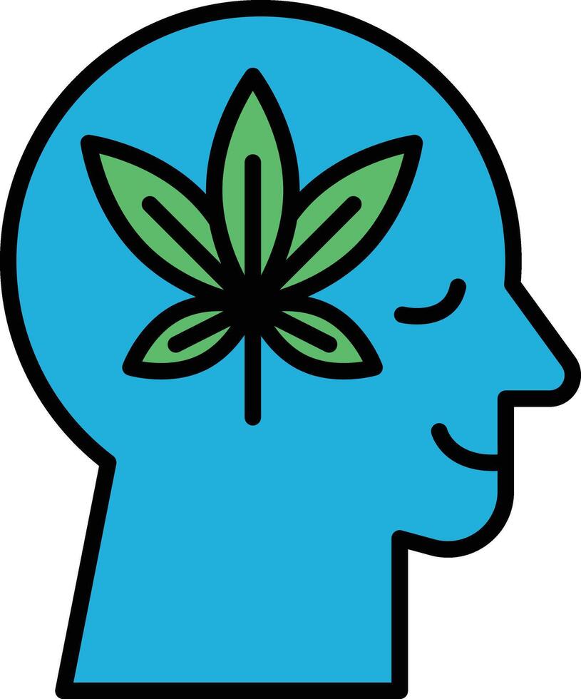 A man's head with a leaf on it vector