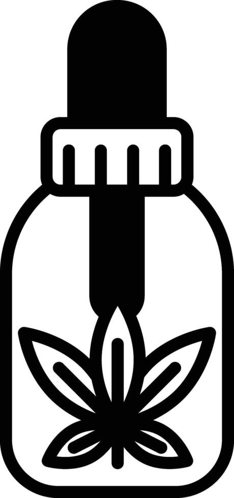 A black and white drawing of a plant with a droplet of liquid on it vector