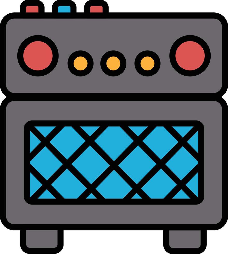 A black and white image of a speaker with a black background vector