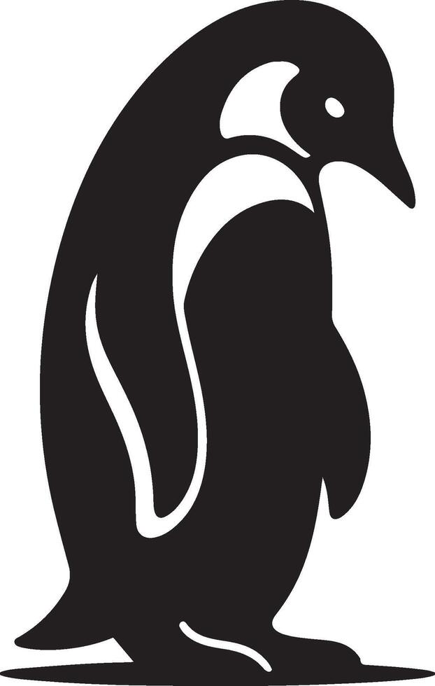 penguin, penguin silhouette illustration, penguin silhouettes vector