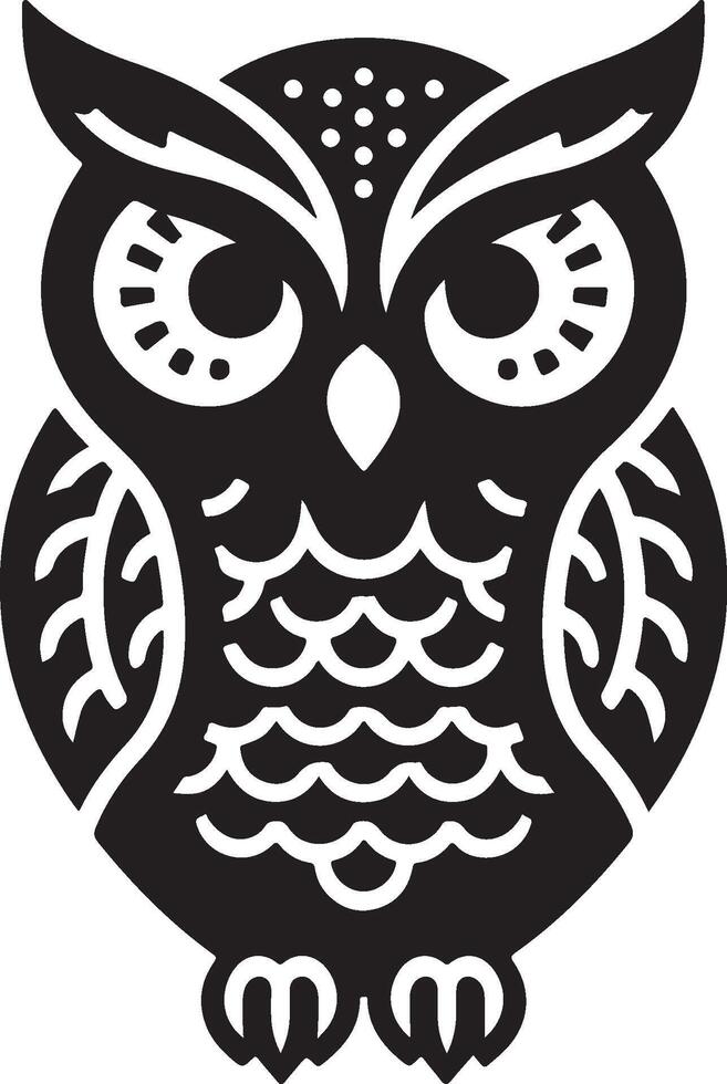 Owl silhouette. Owl Silhouette illustration vector