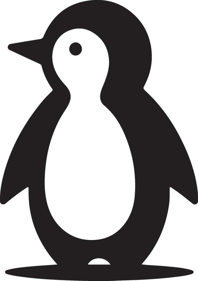 penguin, penguin silhouette illustration, penguin silhouettes vector
