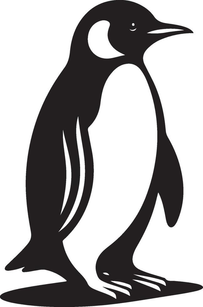 penguin, penguin silhouette illustration, penguin silhouettes vector