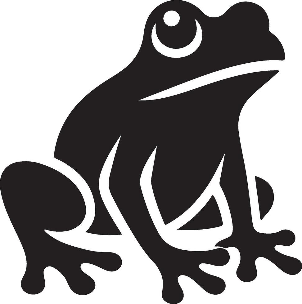 frog on white background vector