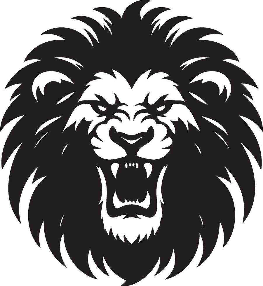 Lion head - logo template creative illustration vector