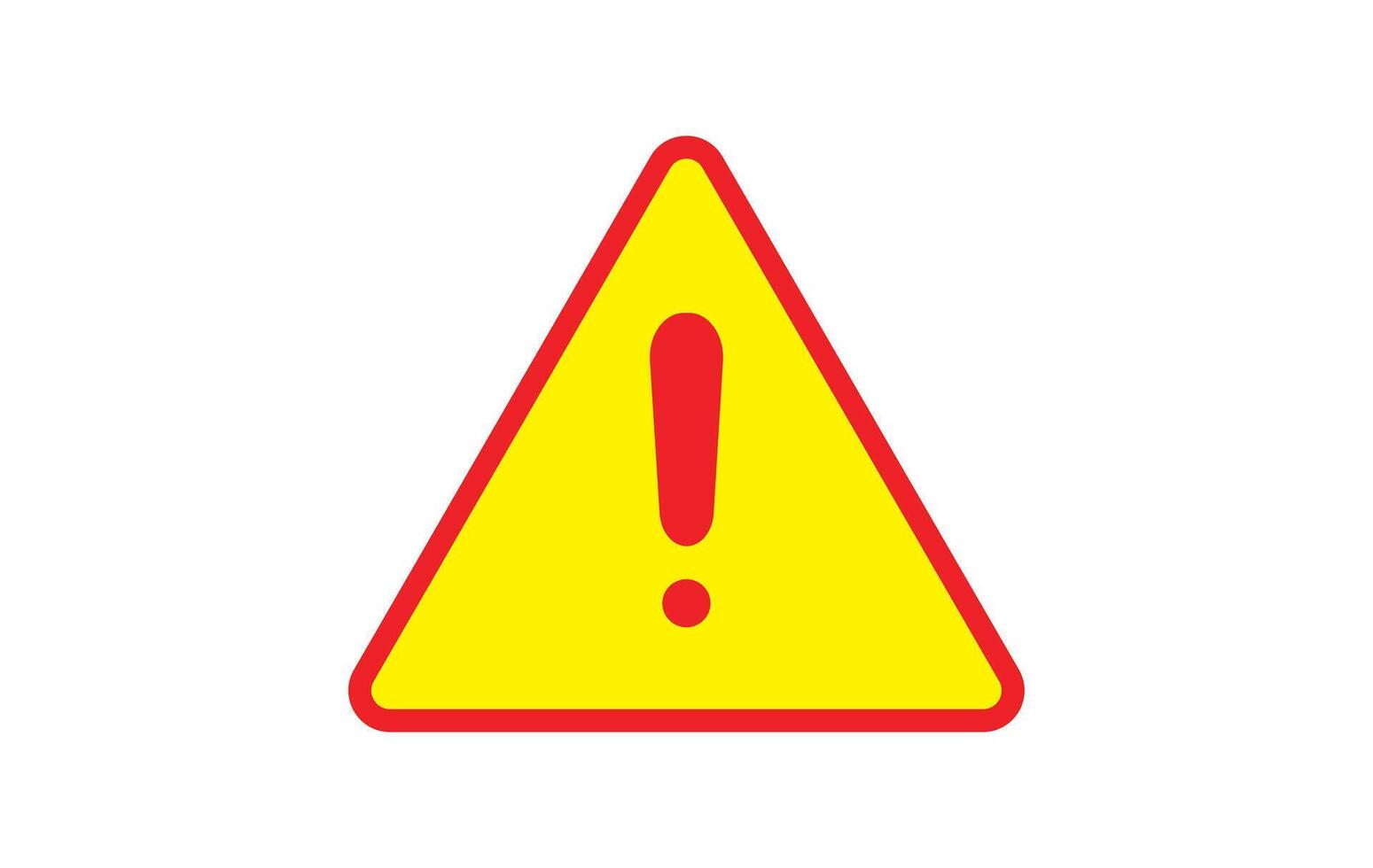 Exclamation - caution icon design template vector