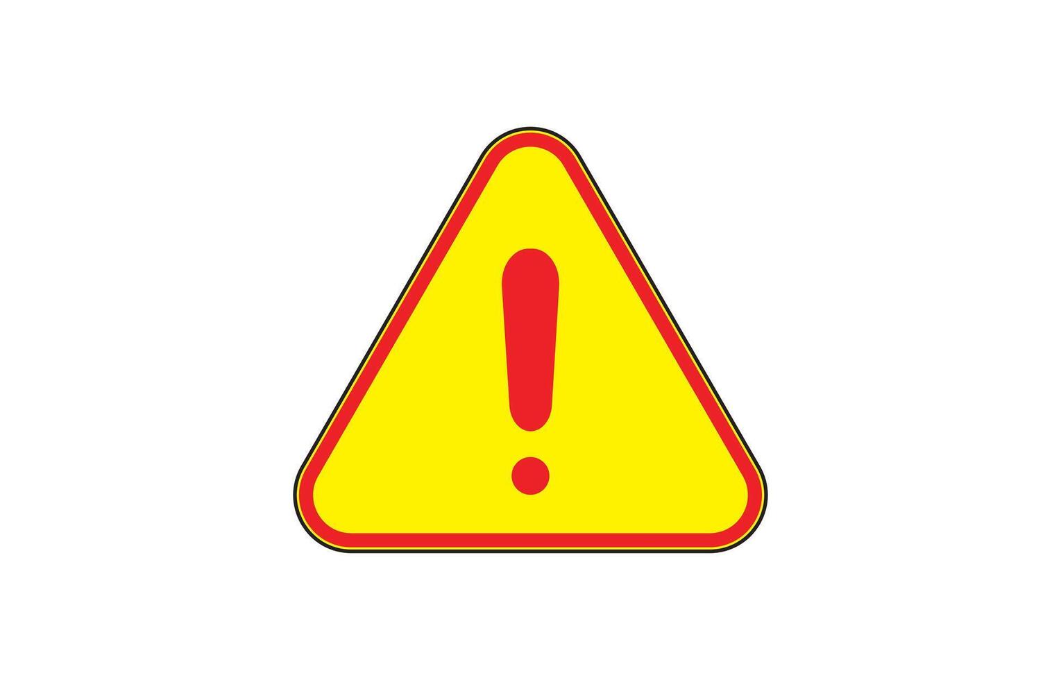 Exclamation - caution icon design template vector