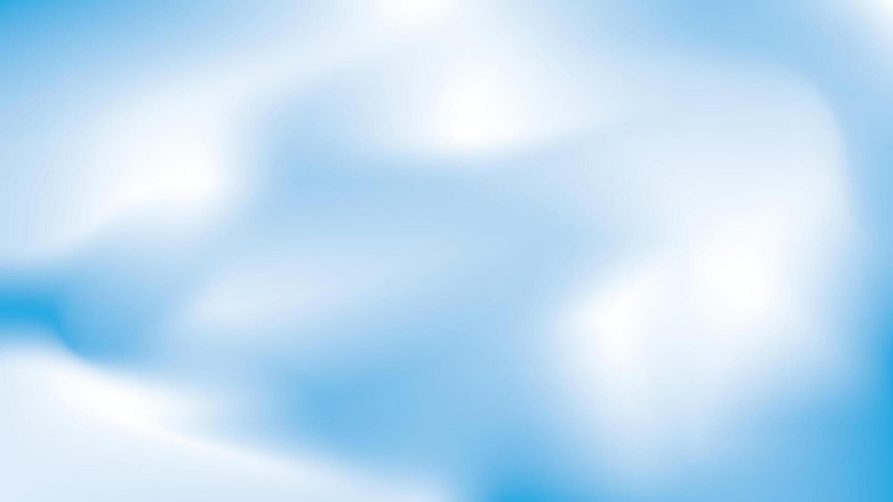 Beautiful clouds, abstract white and blue color gradient background. illustration. vector