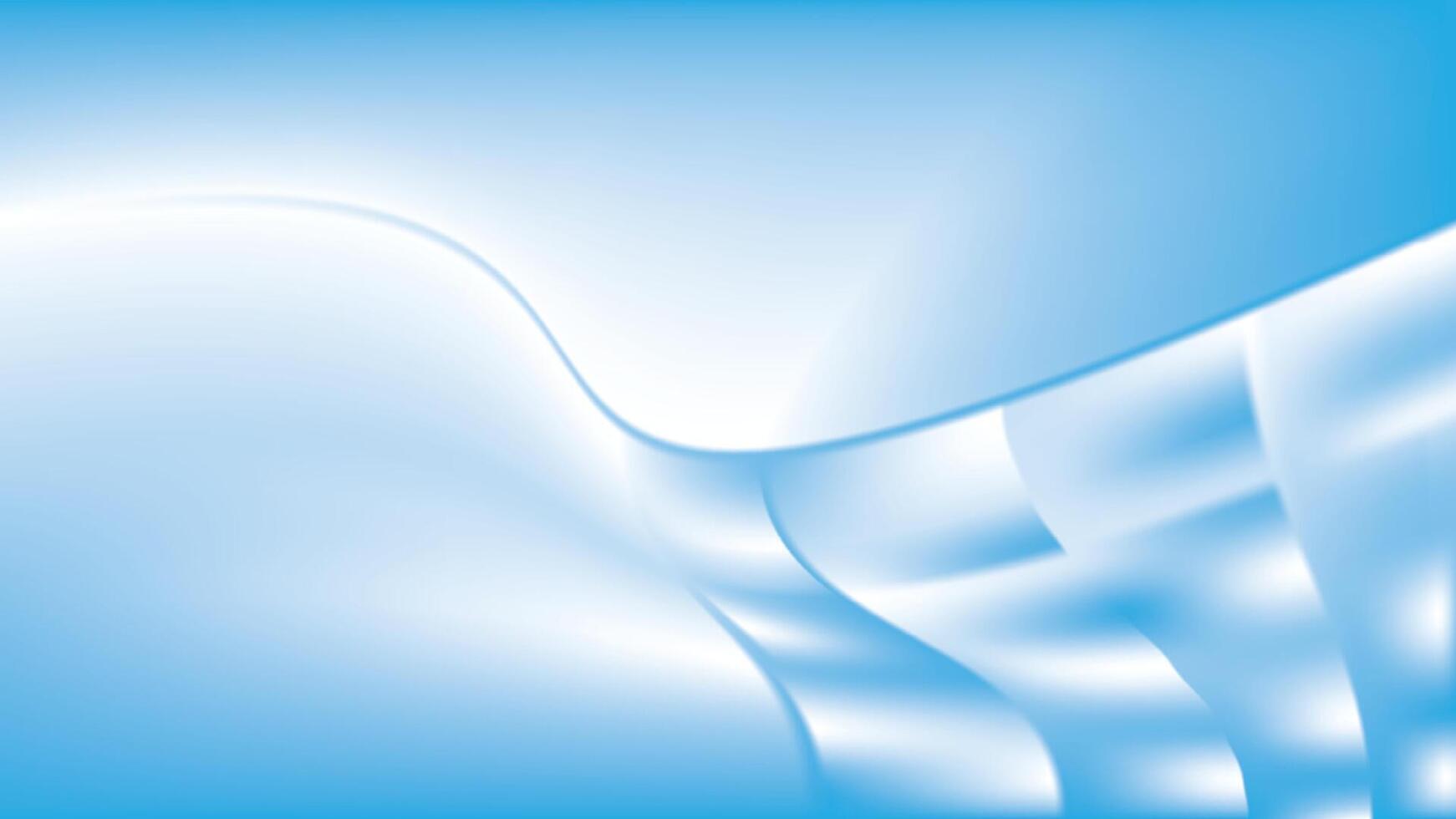 Abstract geometric white and blue color background with curve lines. illustration. vector