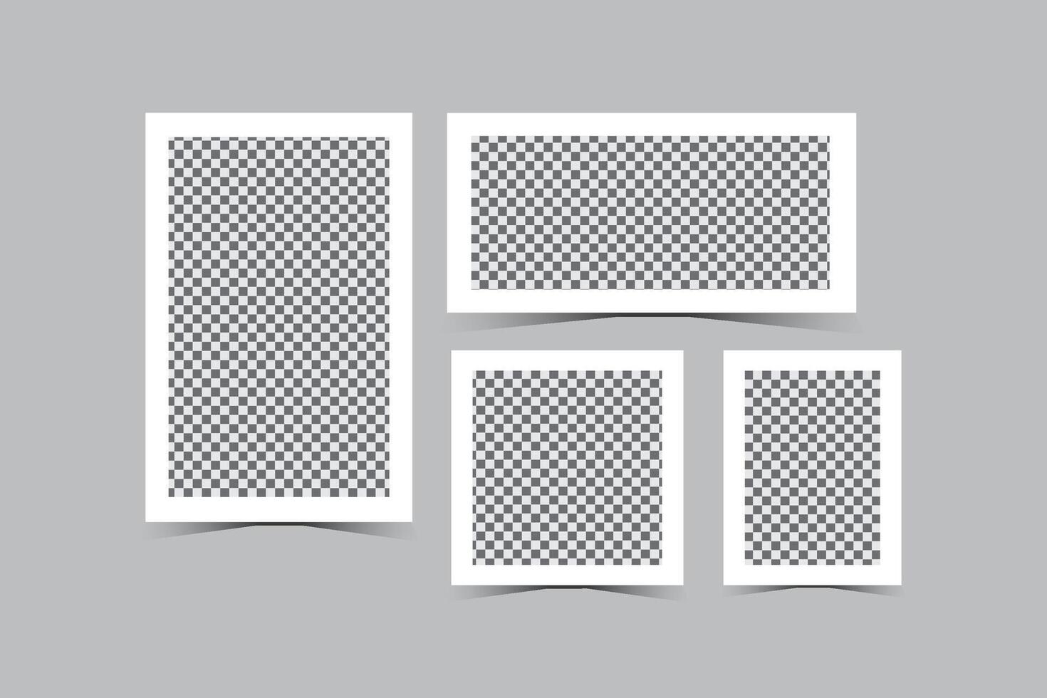 Blank photo frame mockup with shadow. Blank photo frame mockup with shadow vector