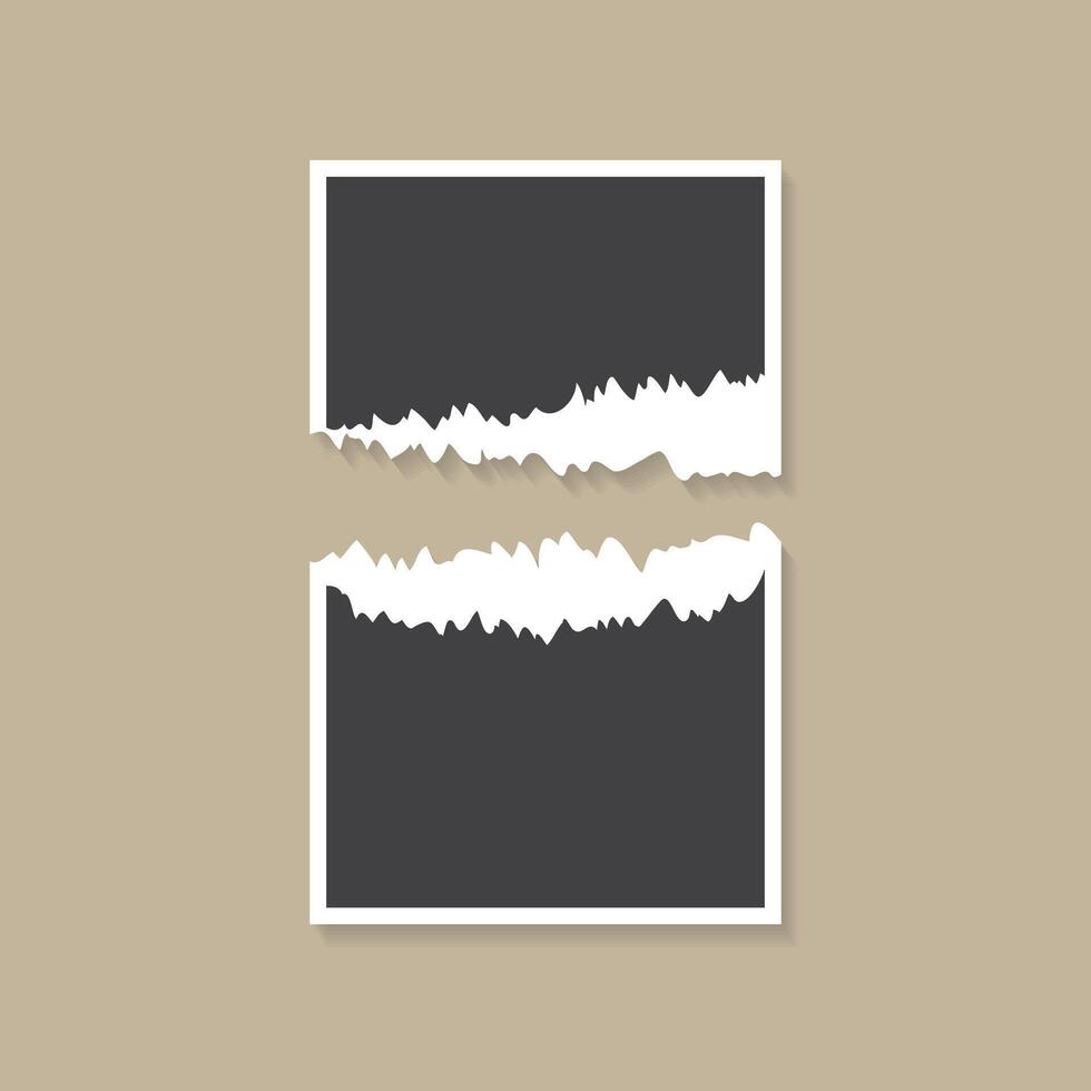 collage photo frame template for photographs presentation vector