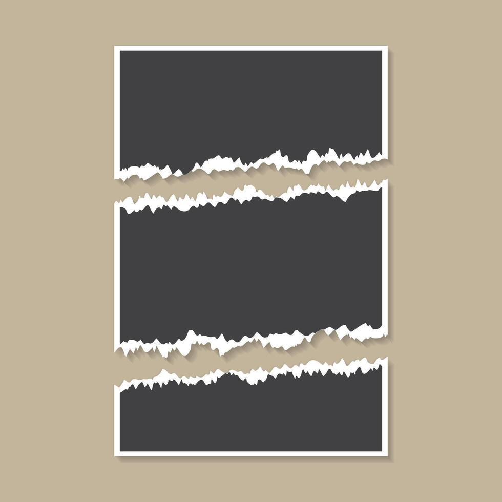 collage photo frame template for photographs presentation vector