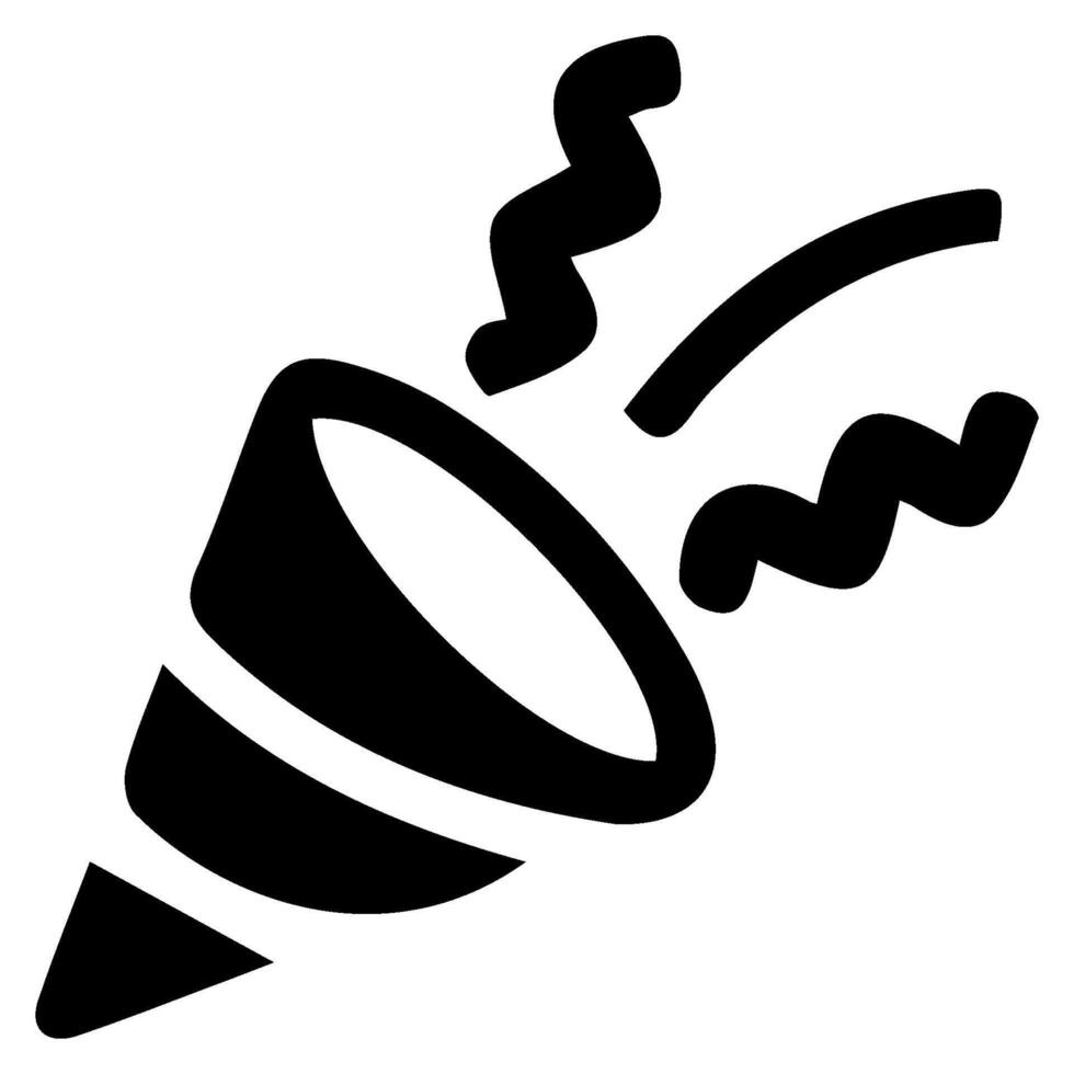 Confetti Popper line icon vectors illustration