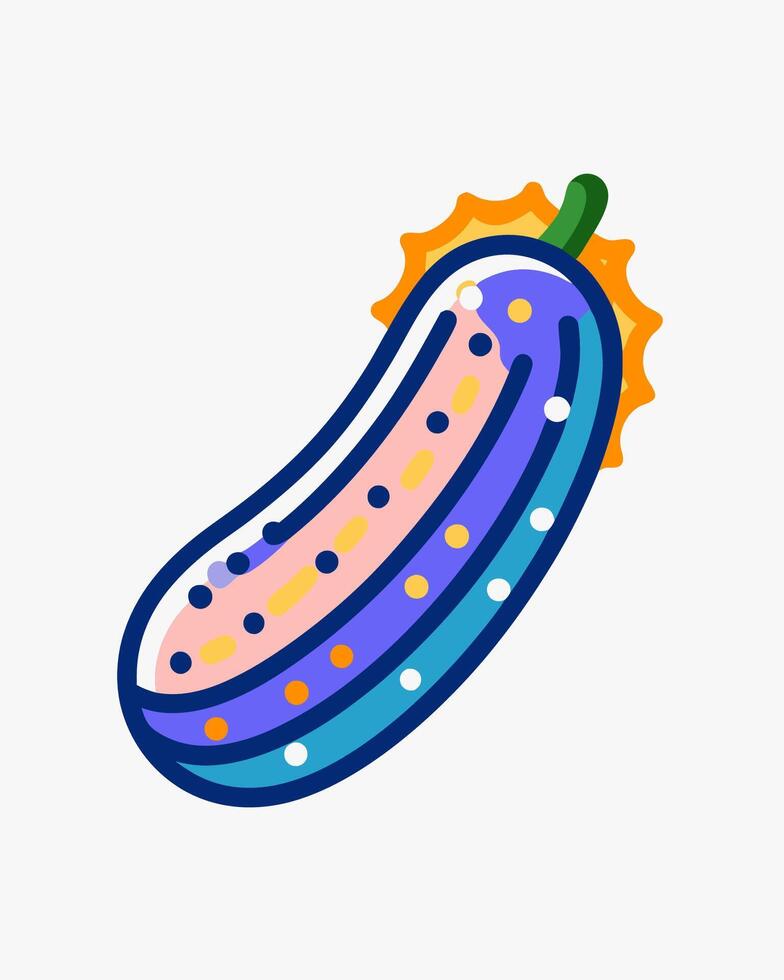 a pickle is shown in a cartoon style vector