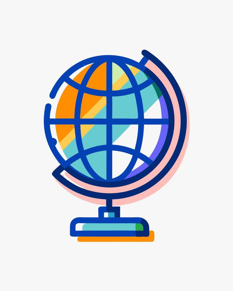 globe logo icon illustration vector