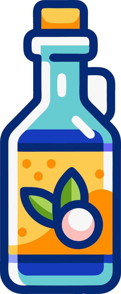 a olive oils bottle with white background vector