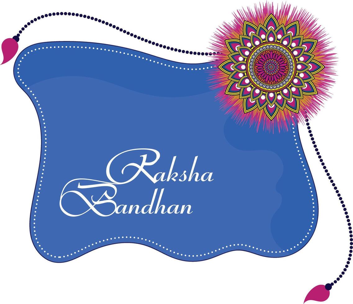 Raksha Bandhan Indian festival of brother and sister bonding celebration vector